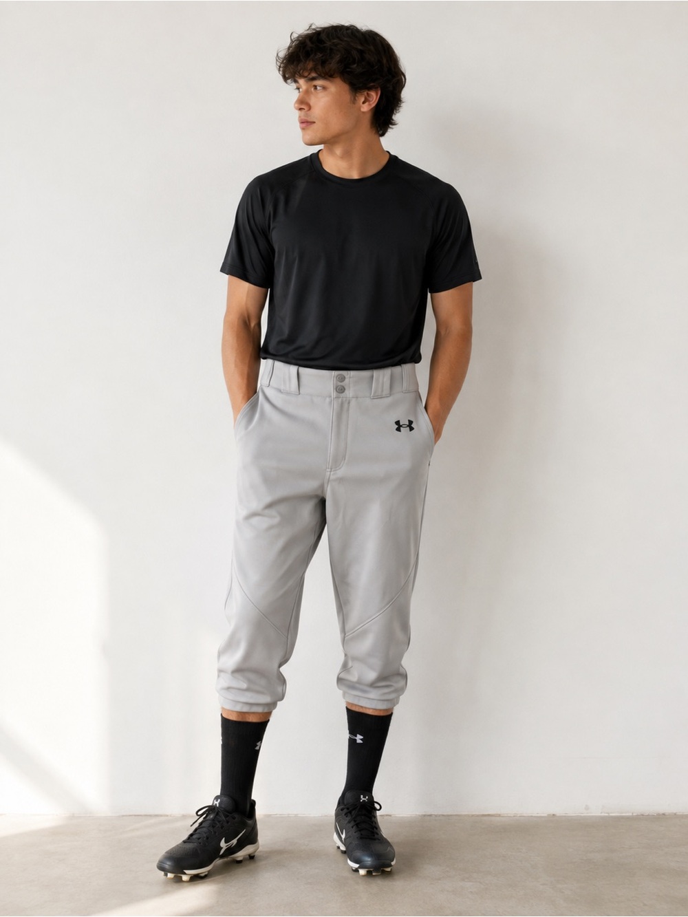 Under Armor Baseball Pants Black Men’s M Activewear Sports Athletic